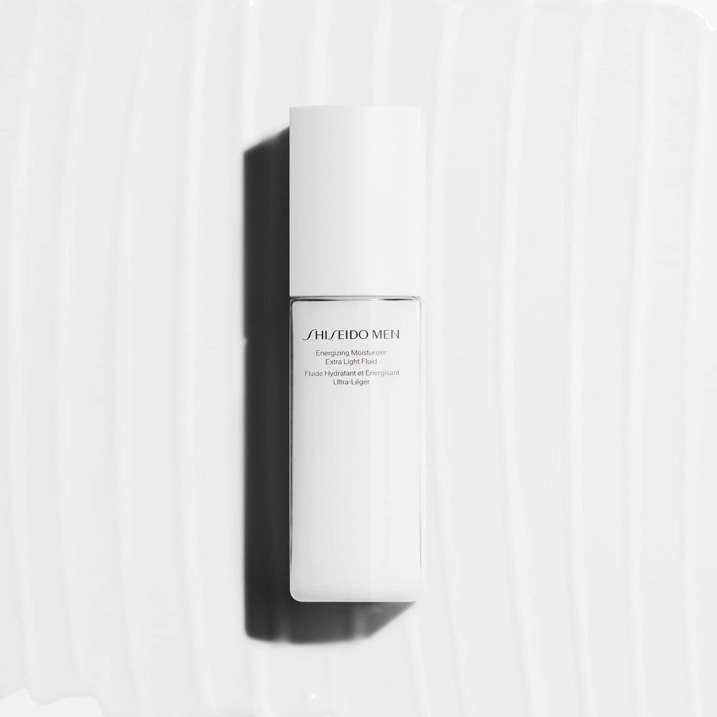 Shiseido Men Energizing Moisturizer Extra Light Fluid - 100 mL - Reduce the Look of Fine Lines, Dullness & Dry Skin - Non-Greasy, Extra-Light Texture