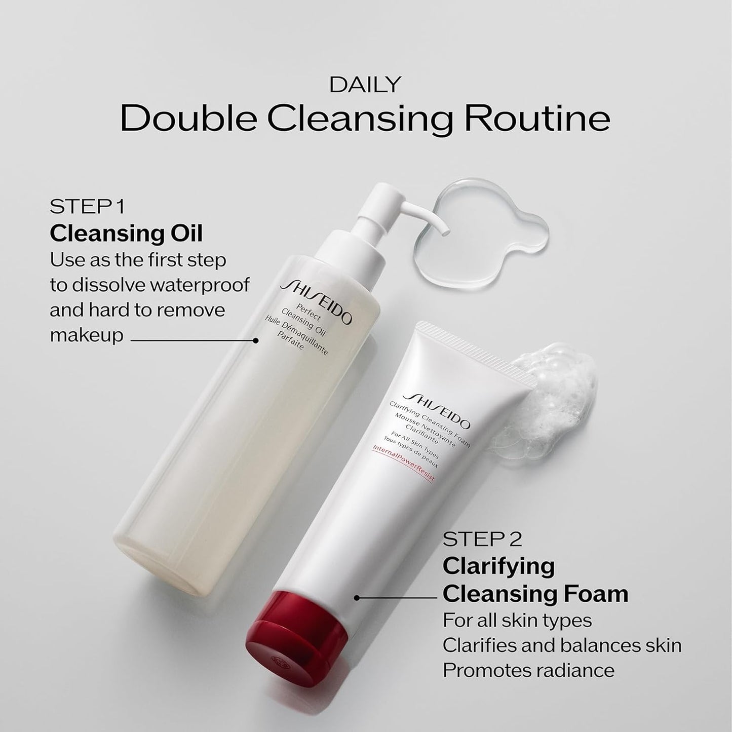 Shiseido Clarifying Cleansing Foam - 125 mL - Cleanses, Balances & Removes Impurities for Smoother, Radiant Complexion - For All Skin Types