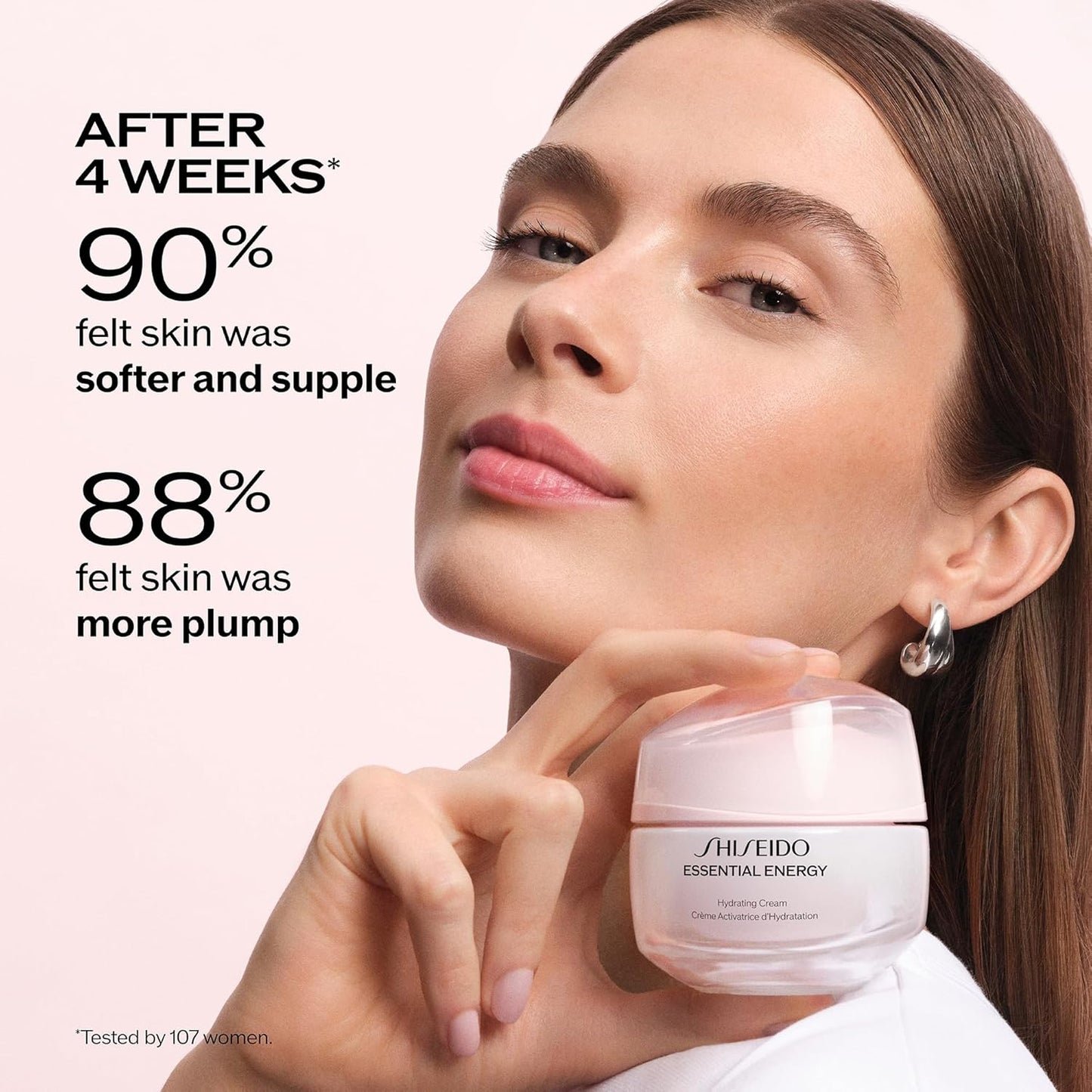 Shiseido Essential Energy Hydrating Cream - Visibly Reduces the Look of Pores & Fine Lines With Hyaluronic Acid 24-Hour Hydration Vegan All Skin Types